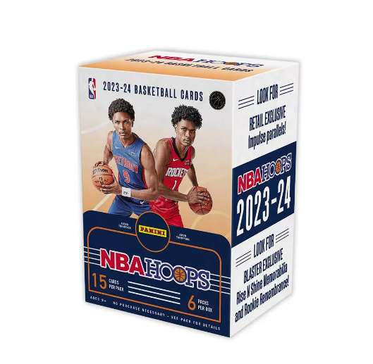 2023-24 Panini NBA Hoops Basketball Trading Card Blaster Box 